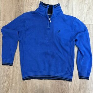 Nautica Men's Royal Blue Zip-Up Sweater